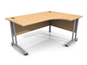 1600m Site Office Right Hand Curved Desk