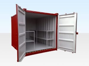 10 x 8ft Flat Floor Bunded Store