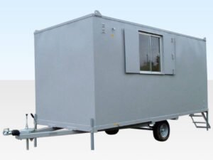 16Ft x 7Ft 6in Steel Mobile Anti-Vandal Office Cabin