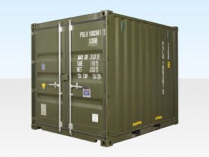 10Ft X 8Ft Shipping Container (One Trip) – Green