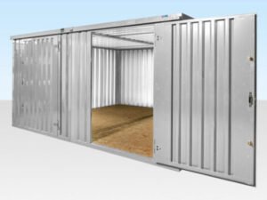 4M X 4.2M Side Linked Flat Pack Container Bundle (Galvanised)